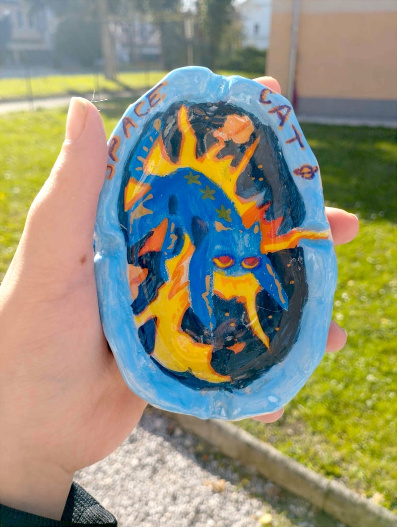 Image of SPACE CAT ASHTRAY