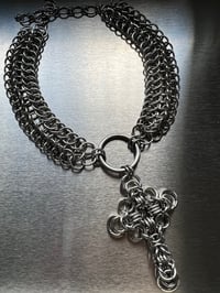 Image 1 of Chainmail Choker / Necklace [CROSS]