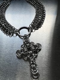 Image 2 of Chainmail Choker / Necklace [CROSS]