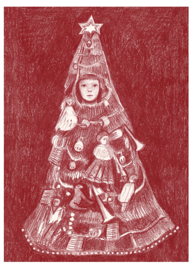 Tree girl ~ Giclee print