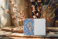 Image 4 of Postcard for Voters 1/2 "Stained Glass Blue Wave"