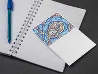 Image 3 of Postcard for Voters 1/2 "Stained Glass Blue Wave"