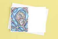 Image 6 of Postcard for Voters 1/2 "Stained Glass Blue Wave"