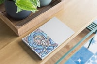 Image 7 of Postcard for Voters 1/2 "Stained Glass Blue Wave"