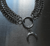 Image 1 of Chainmail Choker / Necklace [MOON]