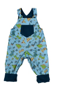 Image of Baby/Toddler Reversible Dungarees - Dinosaurs