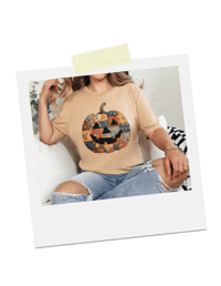 Image 1 of Patchwork Jack-O-Lanterns