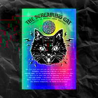 Image 1 of SCRATCH-OFF FORTUNE CARD: "THE SCREAMING CAT"