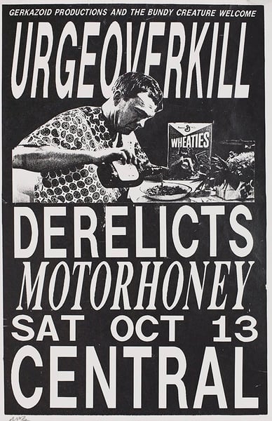 Image of Urge Overkill • Derelicts • Motorhoney | Poster