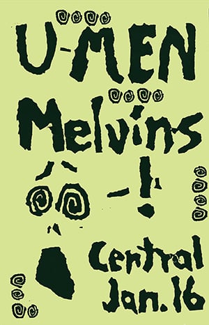 Image of U MEN • MELVINS | Poster