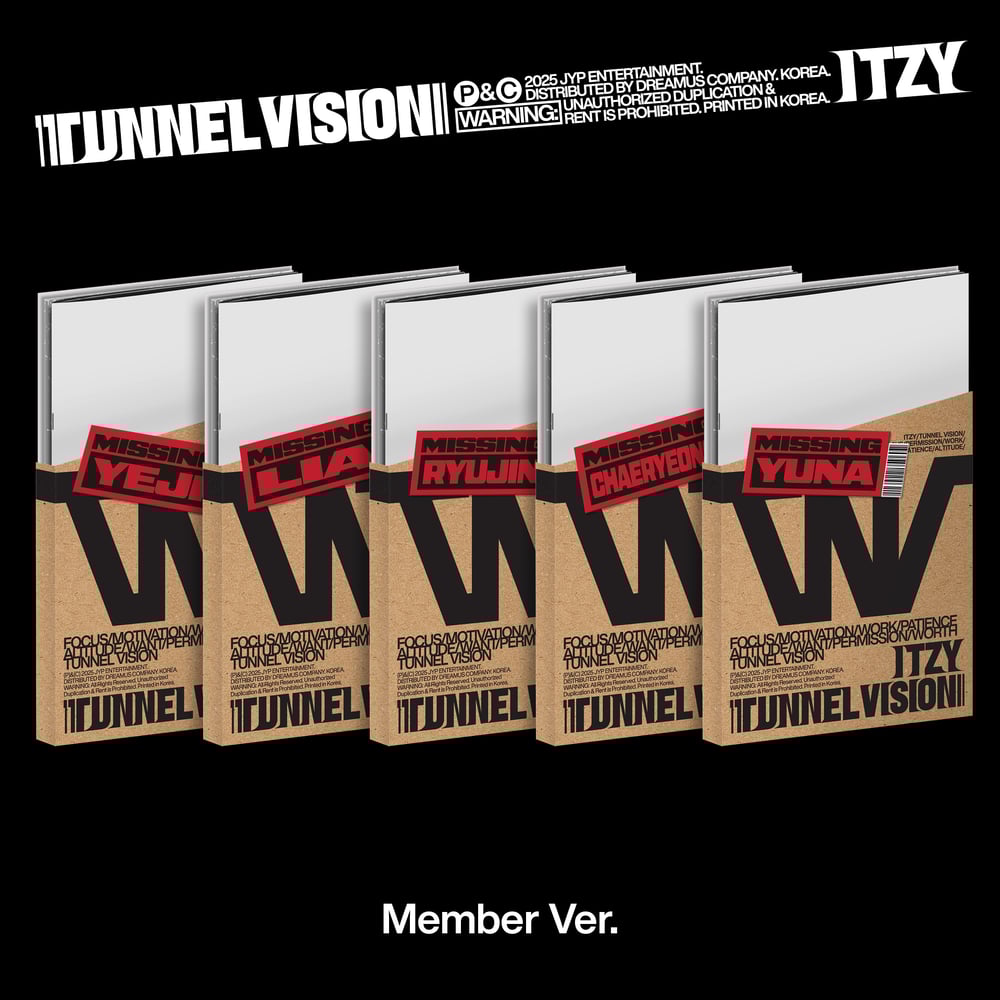 Image of [PRE-ORDER] ITZY ‘TUNNEL VISION’ (Member Ver.) + Aladin POB