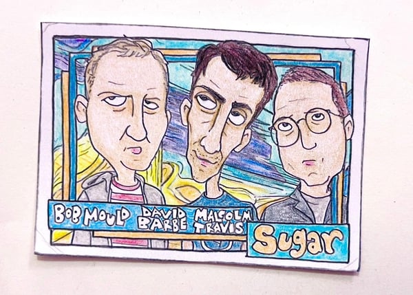 Image of Original pencil artwork—Sugar (band)
