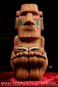 Image 2 of The Crazy 'BigFoot Moai' 1 of 1 Artist Proof #1 !! 