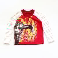 Image 4 of spidey spiderman baseball sleeve 4T courtneycourtney longsleeve tee shirt raglan top tshirt