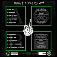 Image 2 of Tom Toxic & Die Poison Jerrys ‎– Middle Fingers Up! (LP)