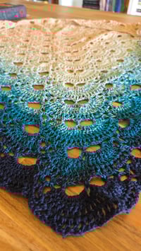 Image 2 of Oceanic Crochet shawl