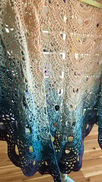 Image 3 of Oceanic Crochet shawl