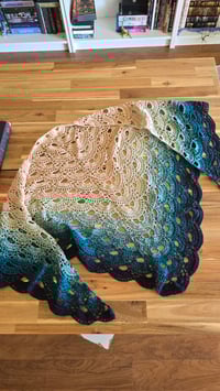 Image 5 of Oceanic Crochet shawl