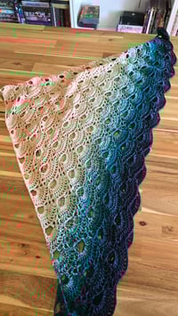 Image 6 of Oceanic Crochet shawl