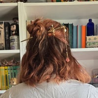Image 4 of Butterfly skies sword hair stick