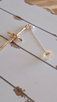 Image 3 of Gilded Age sword hair stick 