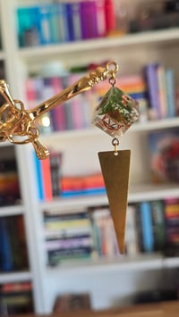 Image 1 of Mossy hill dice sword hair stick