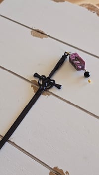 Image 2 of Marbled Dice Sword hair stick