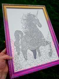 Image 2 of Ornate unicorn inktober original