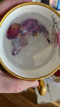 Image 4 of Rose Garden tea cup trinket/ dice rolling tray