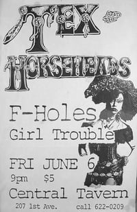 Tex Horseheads • F-Holes • Girl Trouble | Poster