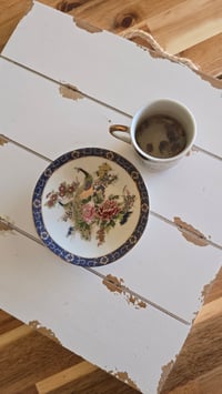 Image 2 of Peacock teacup dice/trinket dish