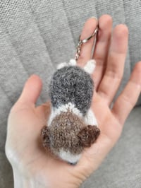 Image 3 of Hand-Knitted Puppy Keychain
