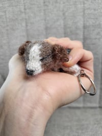 Image 4 of Hand-Knitted Puppy Keychain