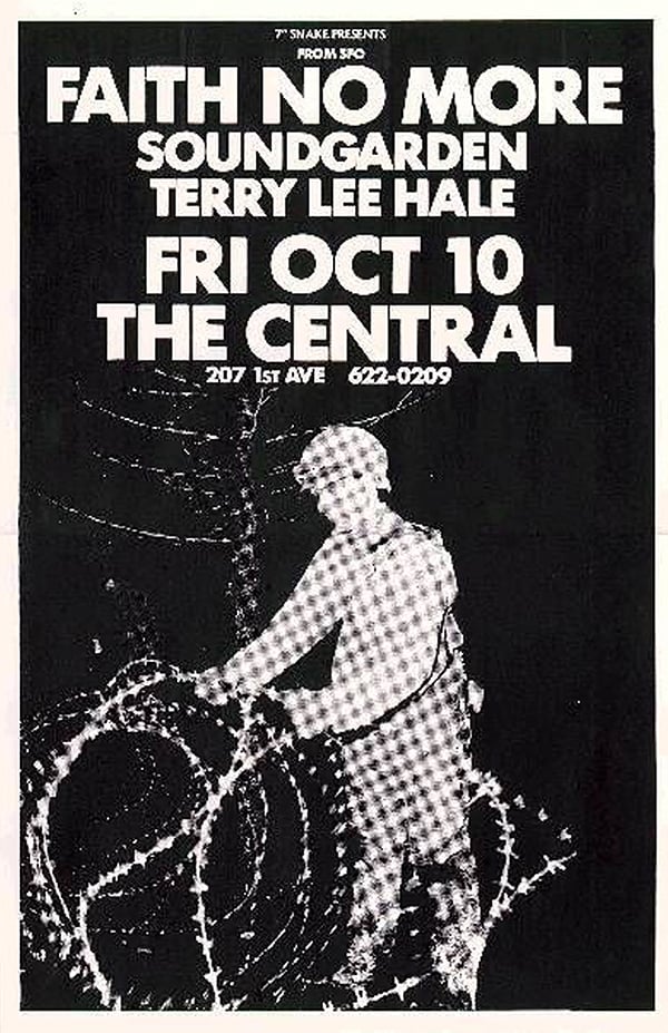 Image of Faith No More • Soundgarden • Terry Lee Hale | Poster
