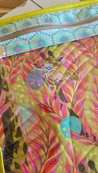 Image 2 of Tula Giraffe quilted project bag