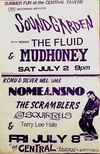 Image of Soundgarden • The Fluid • Mudhoney • No Means No | Poster
