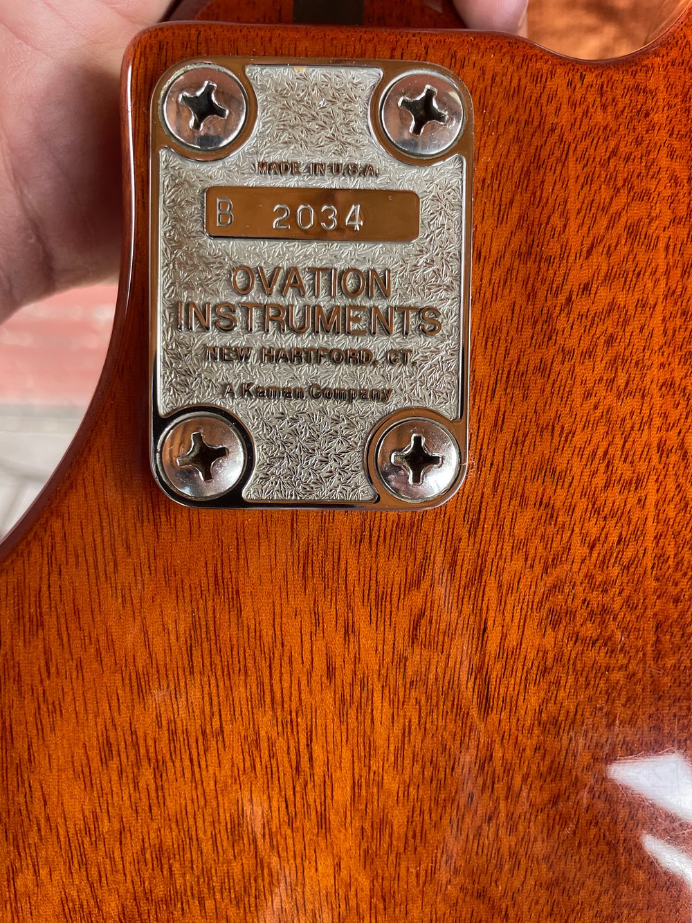 Ovation Magnum II - Bass Solid Mahogany Carbon Fiber Neck Rickenbacker Tool Joy Division