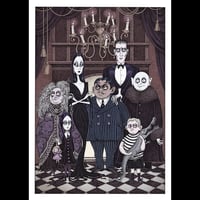 Image 2 of The Addams Family - A4 art print