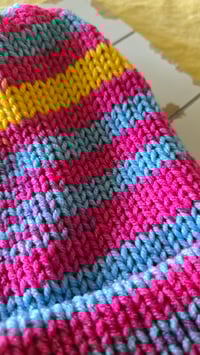 Image 2 of Pride beanie: pan flag 