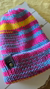 Image 1 of Pride beanie: pan flag 