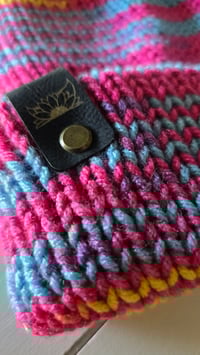 Image 3 of Pride beanie: pan flag 