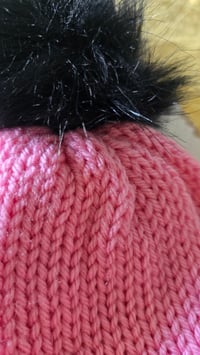Image 2 of Think Pink knit beanie