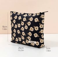 Image 2 of Floral corduroy  make up bag 