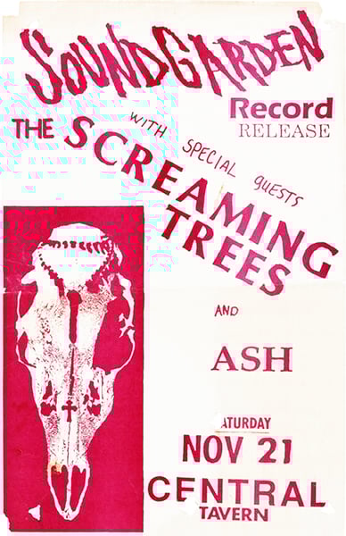 Image of Soundgarden (Record Release) • Screaming Trees • Ash | Poster