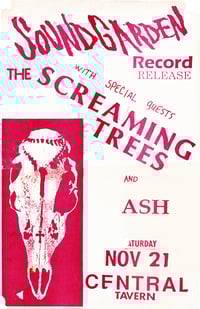 Soundgarden (Record Release) • Screaming Trees • Ash | Poster
