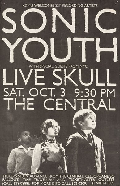 Image of Sonic Youth • Live Skull | Poster