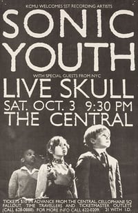 Sonic Youth • Live Skull | Poster