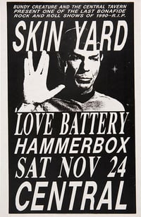 Skin Yard • Love Battery • Hammerbox | Poster