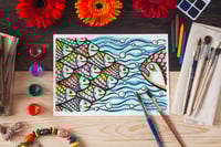 Image 2 of Postcard for Voters 1/2 "Little Fish vs Big Fish"