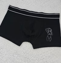 Image 1 of Custom embroidered outline boxers